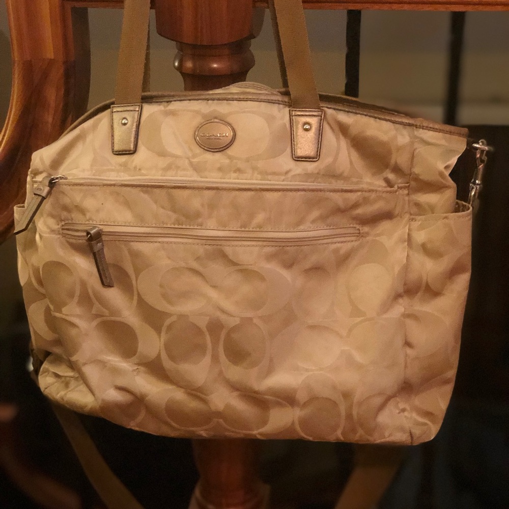 Authentic coach diaper bag